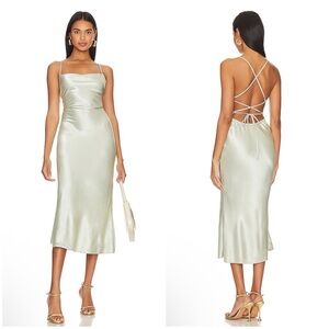 Stone Cold Fox x REVOLVE Cassie Midi Dress in Sage Size L